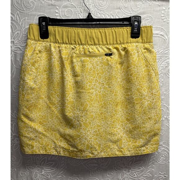 North Face Class V Skort Active Golden Flowers Small Floral Woman’s Yellow - Picture 8 of 9